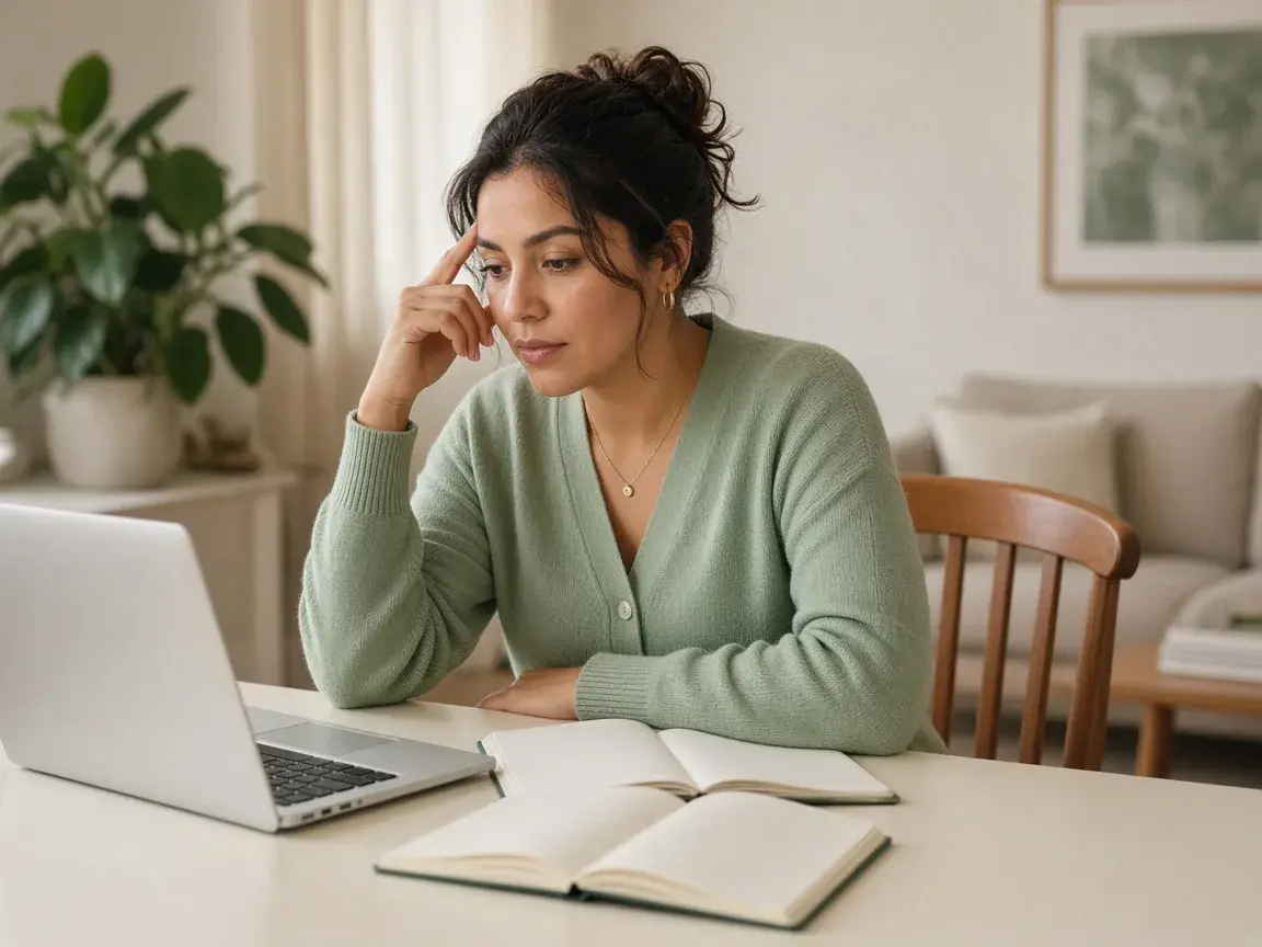 Free hypomania test and hypomania quiz on a laptop for online energy screening