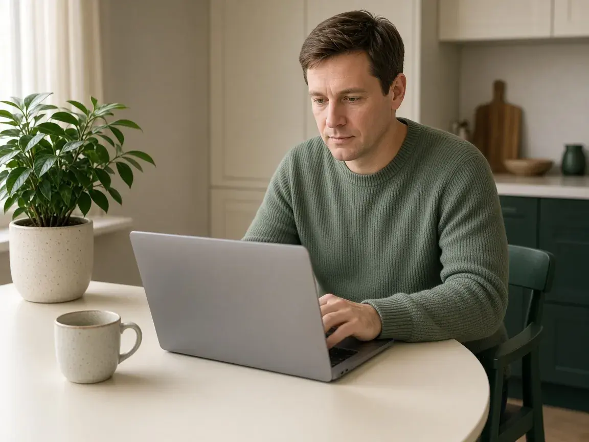 Free burnout quiz and burnout test on a laptop for online work screening
