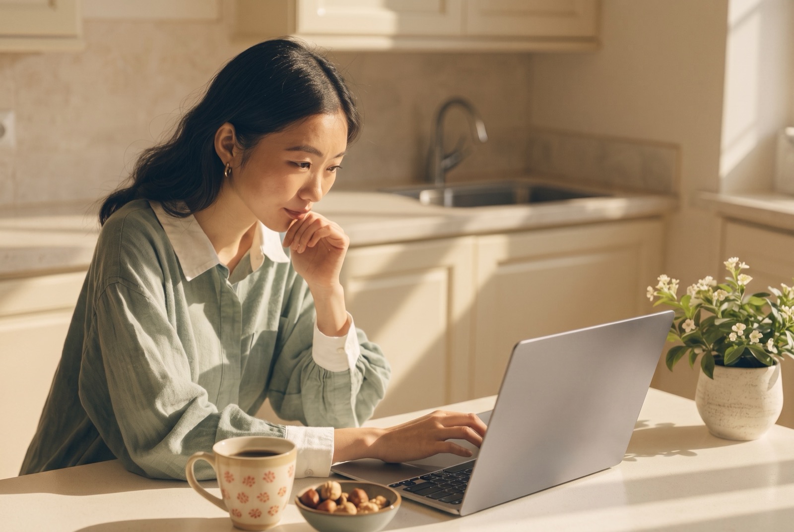 Free depression quiz and depression online test on a laptop