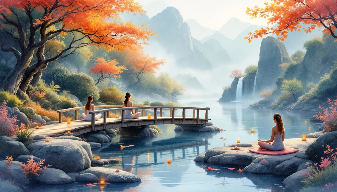 Different types of meditation retreats being practiced.
