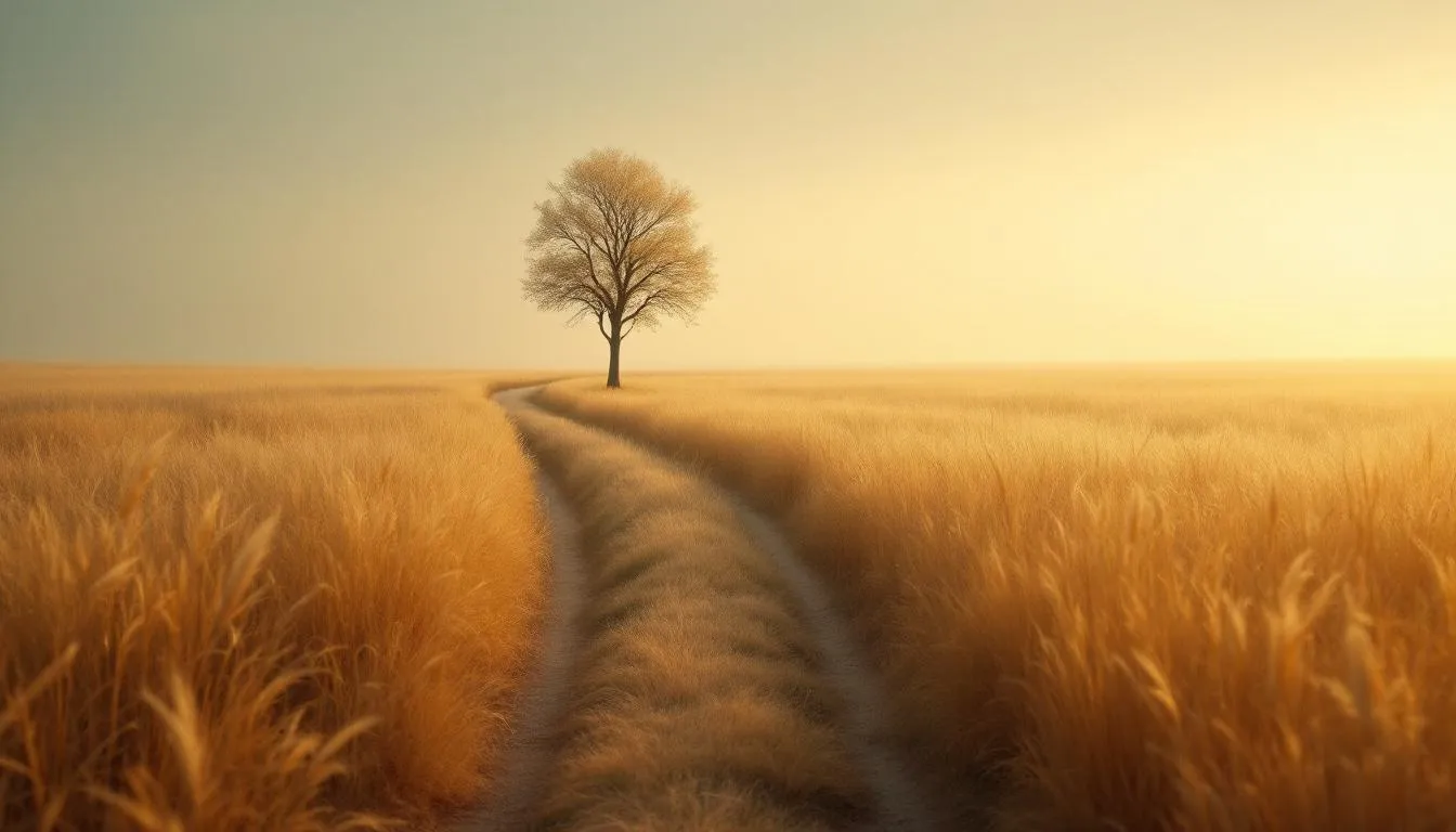 A serene landscape symbolizing the journey of adapting to a new reality after loss.
