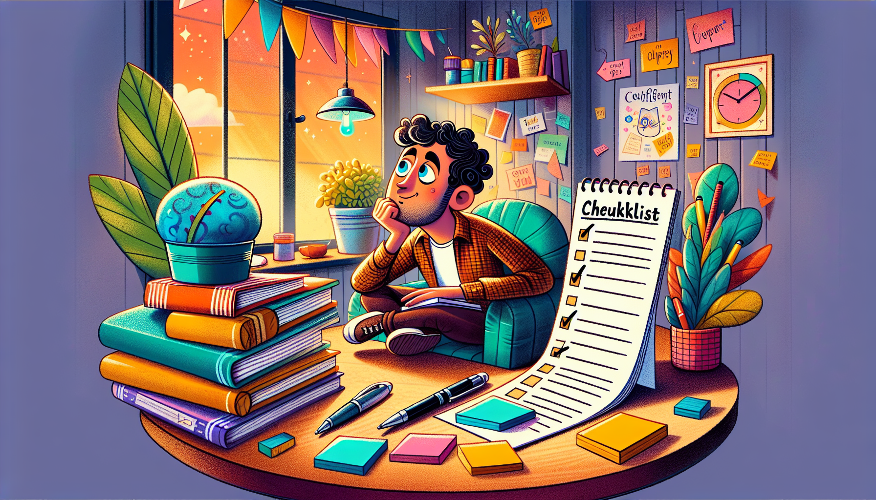 An illustration of a person preparing for their first discernment counseling session.