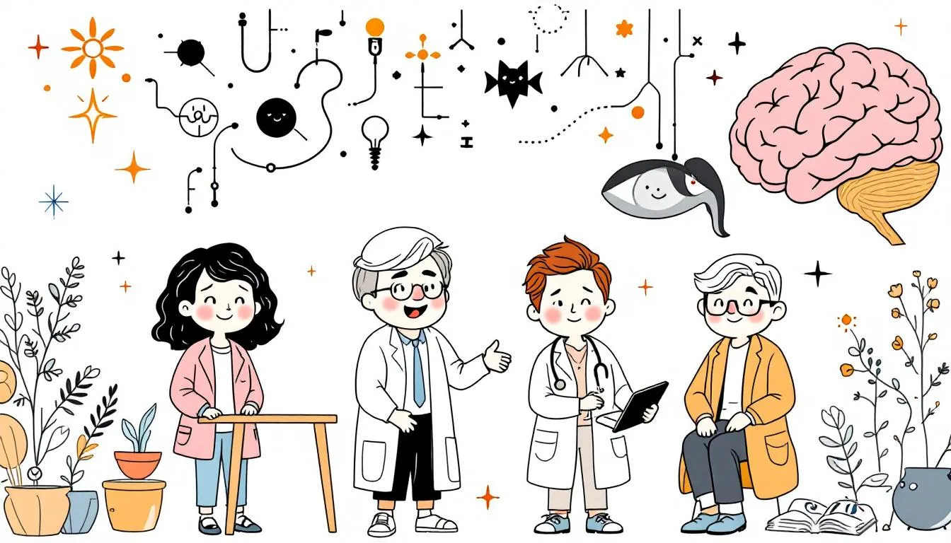 Various types of psychiatrists and their specialties.