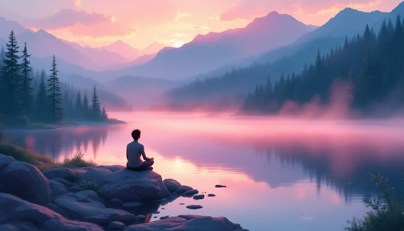 The lasting benefits of mental health retreats illustrated through a visual representation of well-being.