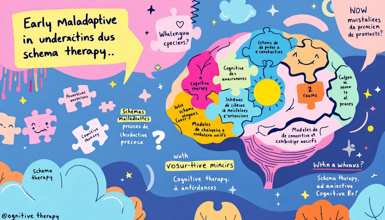 An illustration depicting the concept of schema therapy and its importance in understanding early maladaptive schemas.