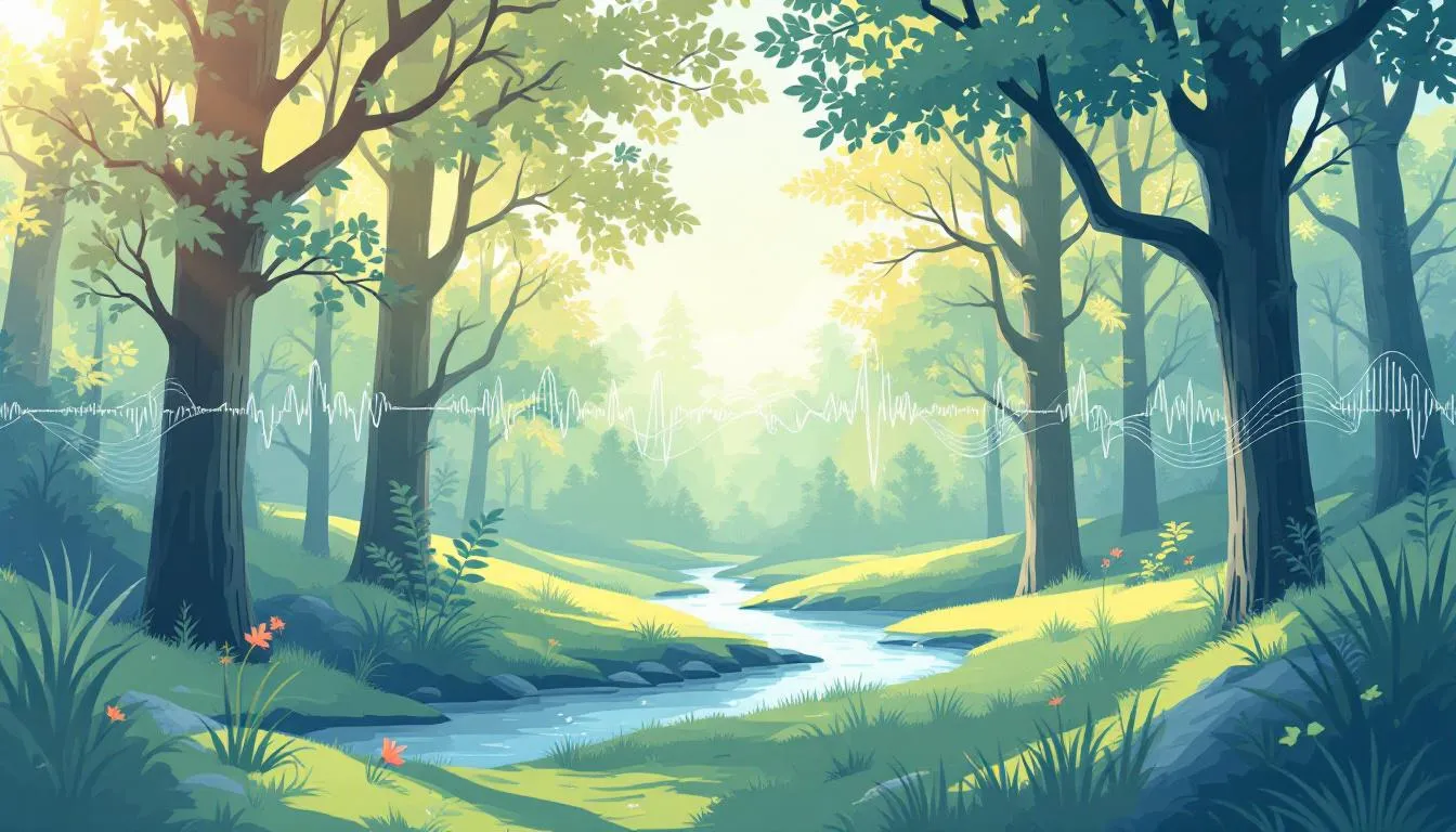 Nature's influence on mental health, showcasing a tranquil environment.