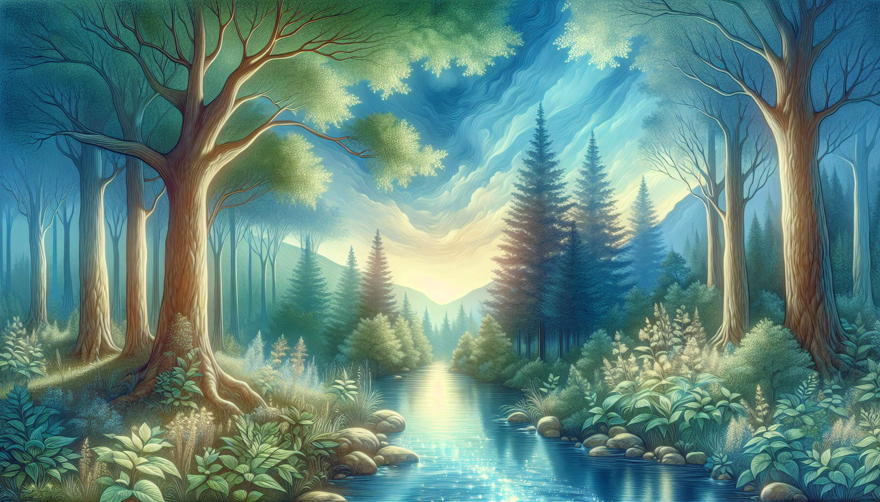 A serene landscape representing the benefits of a behavioral health retreat.