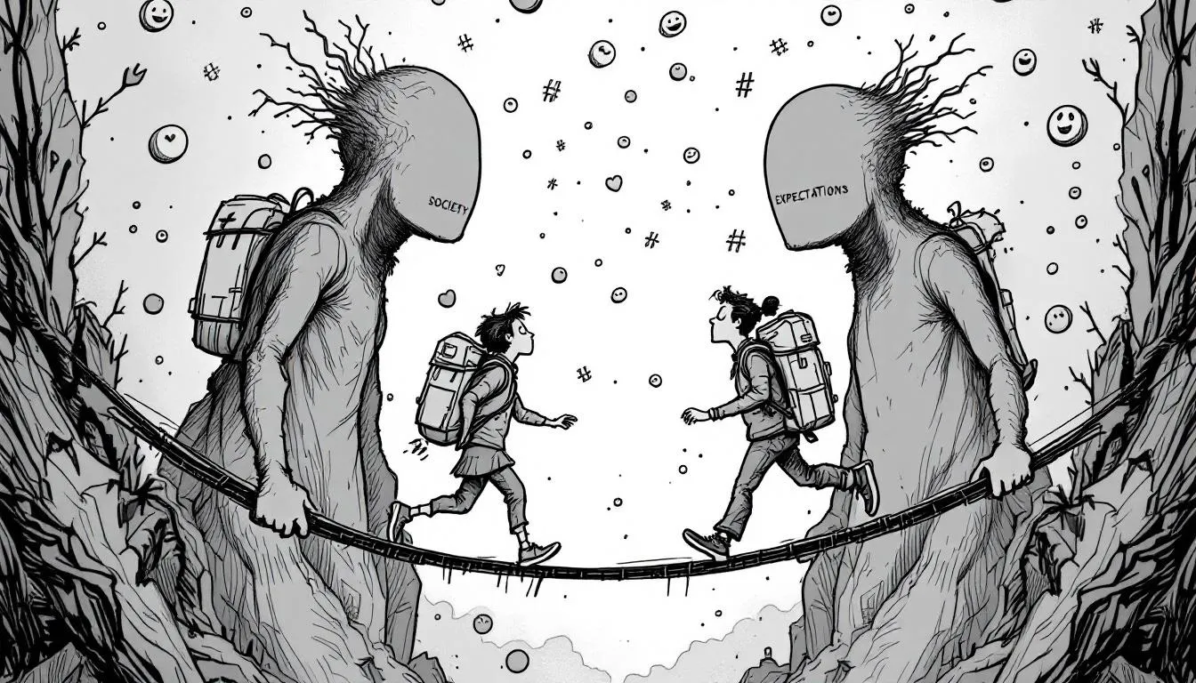 An illustration of healthy relationships and mutual support.