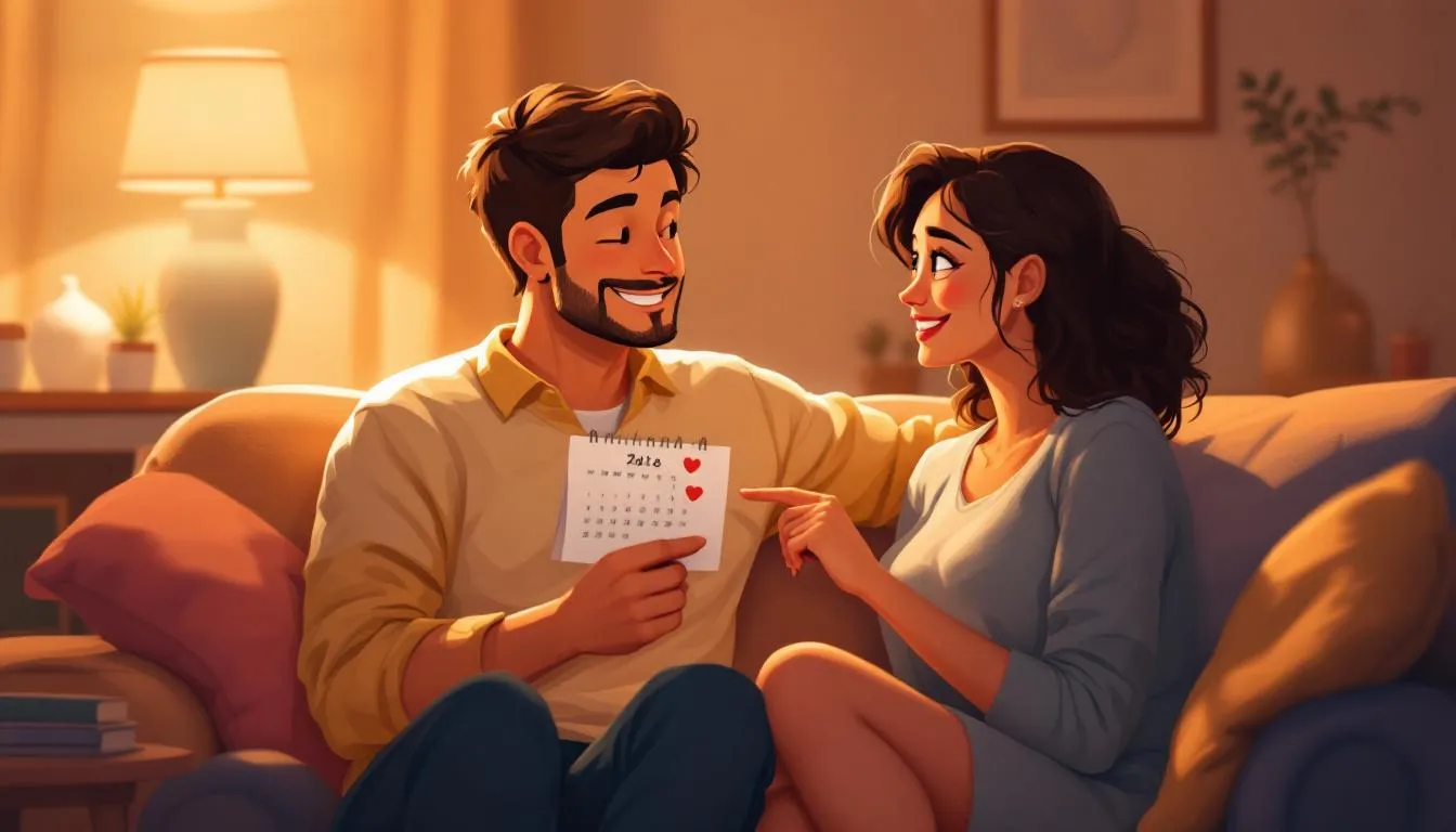 A visual representation of scheduling intimacy in a relationship, illustrating the importance of planning for sexual connection.
