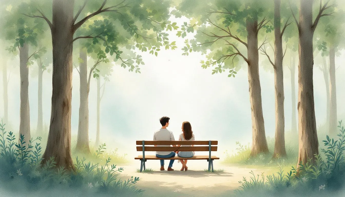 A spiritual couples retreat focusing on emotional healing and connection, showcasing a serene environment for personal growth.