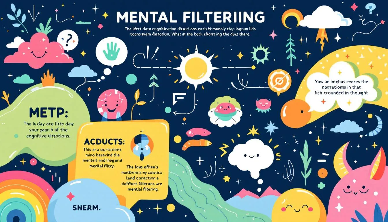 An image representing mental filtering in cognitive distortions.