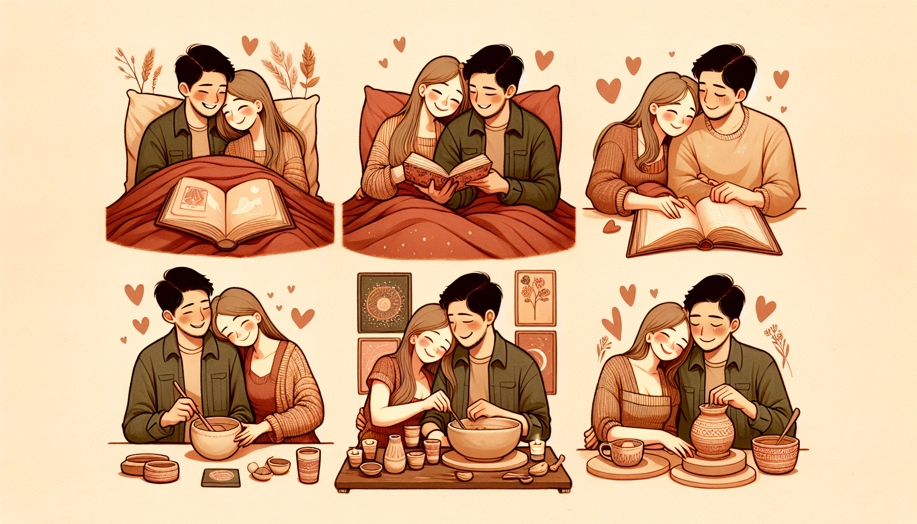 Illustration of a couple strengthening their emotional bonds