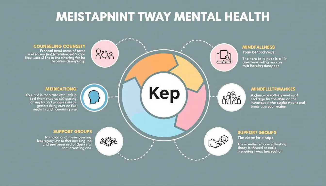 A variety of treatment options for mental health conditions displayed in a visual format.