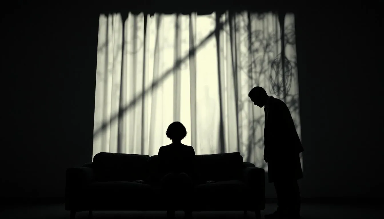 An inspiring image depicting effective strategies for addressing lurking trauma, showing a supportive therapy session.