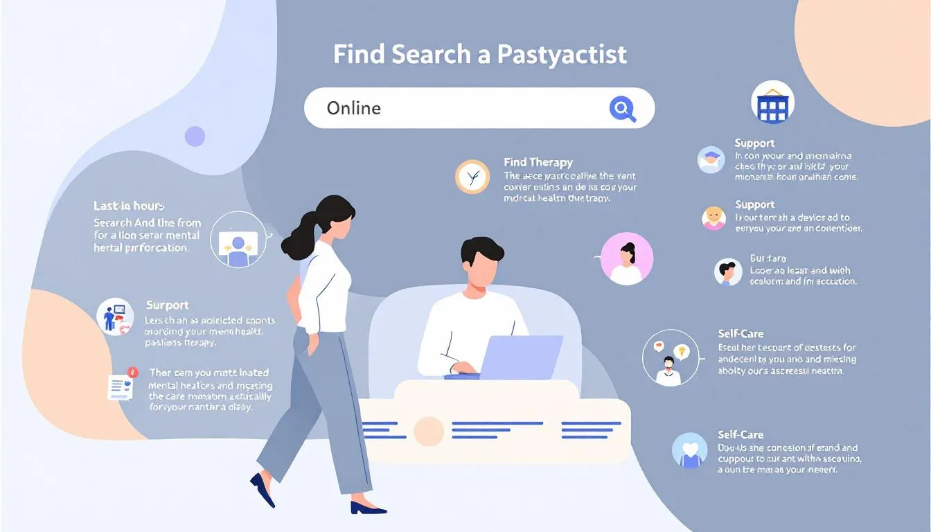 A person searching for a psychiatrist online, reflecting the process of finding the right mental health professional.