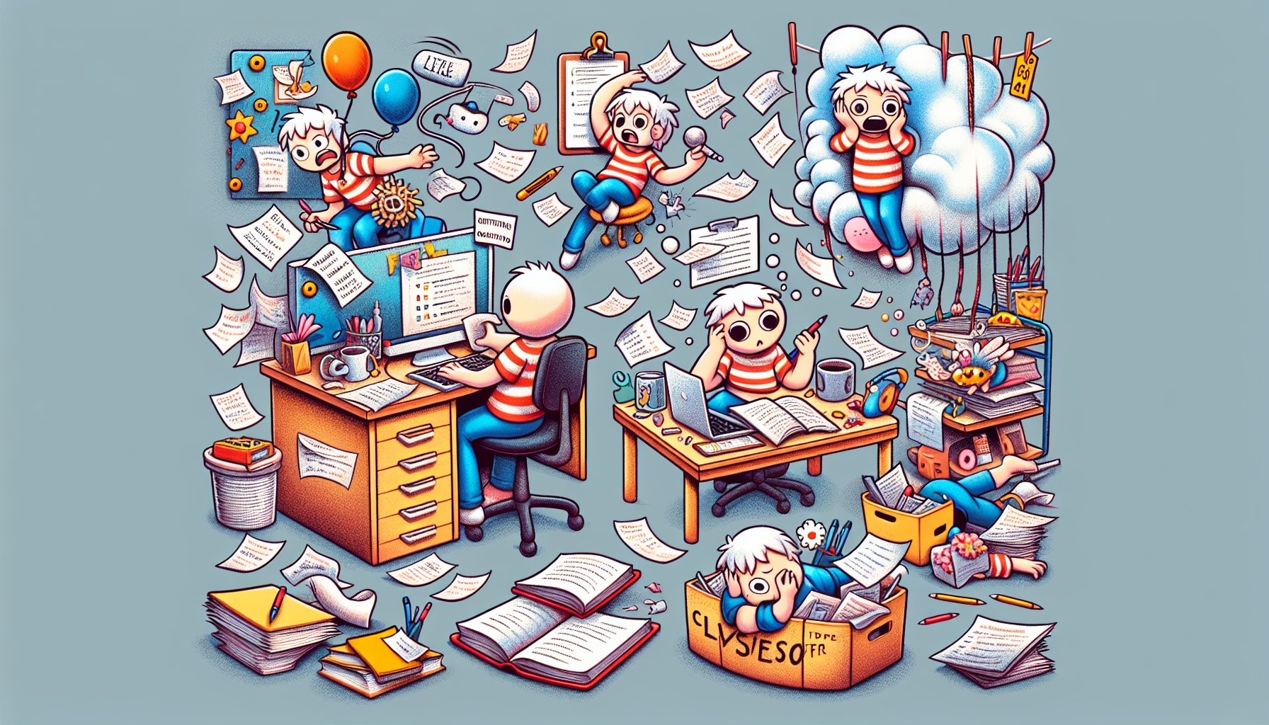 A visual representation of symptoms associated with Inattentive Type ADHD.