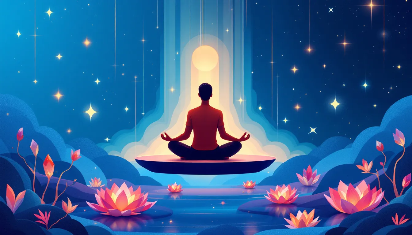 An illustration representing mindfulness and alternative therapies for ADHD growth.