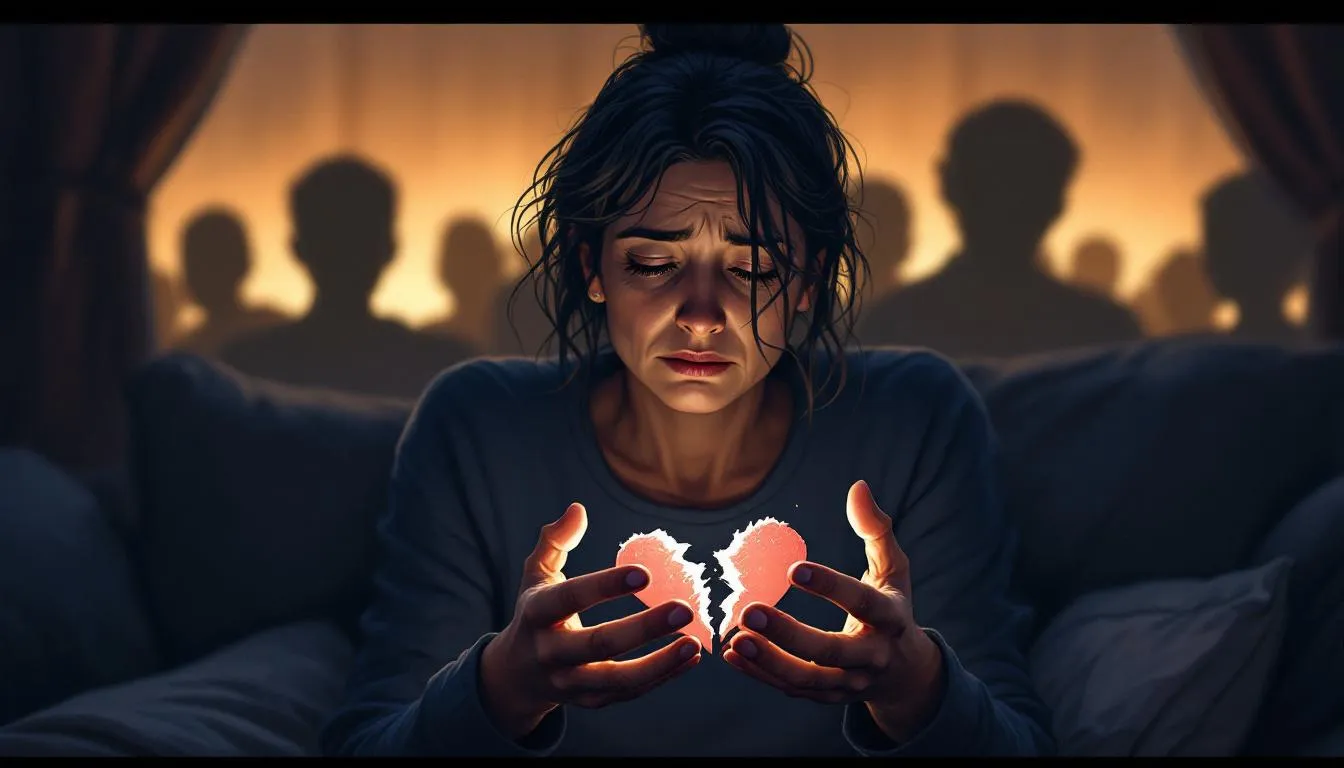 An illustration depicting the challenges of empathy, including empathy fatigue.